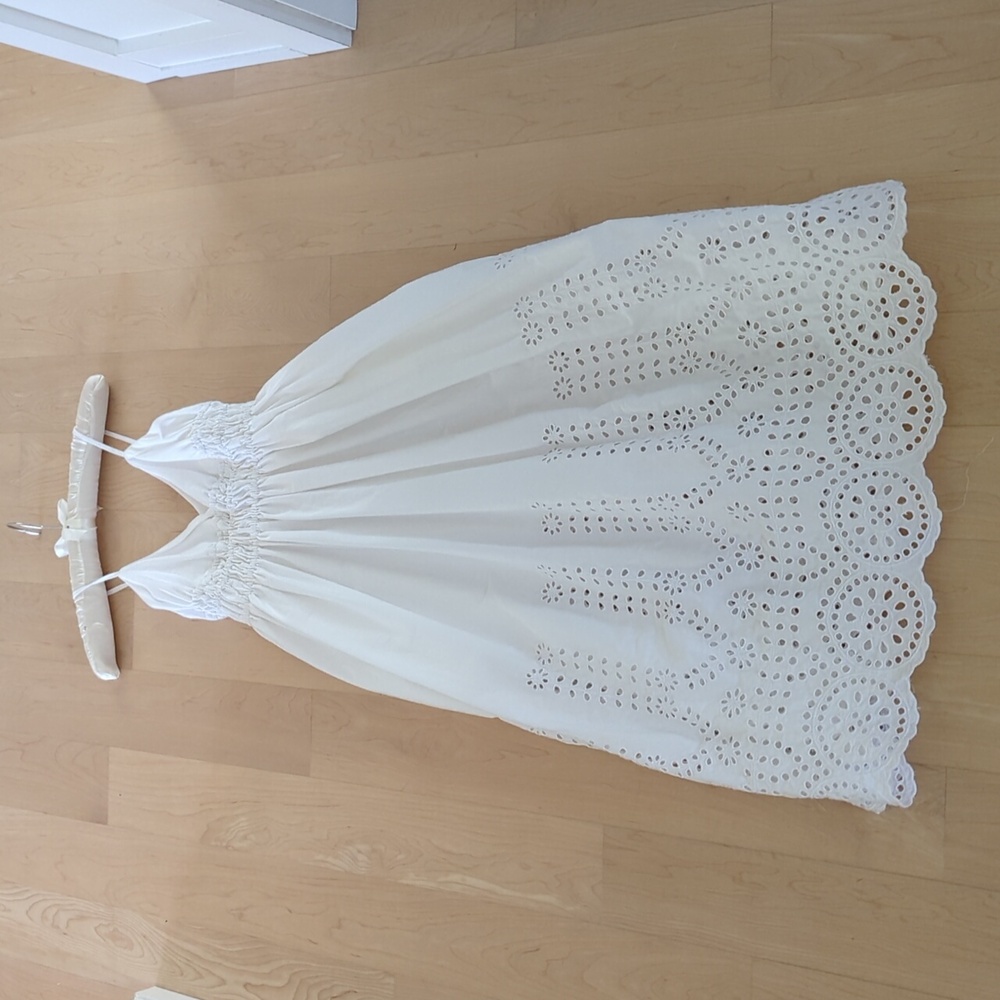 JCrew White Eyelet Maxi Dress